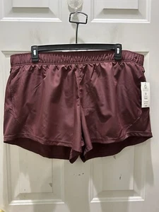 New!Athletic Works Deep Chianti Running Shorts With Liner. Size XXXL(22). Cute! - Picture 1 of 5