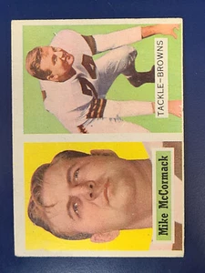 Tarjeta de fútbol americano 1957 Topps #13 Mike McCormack Browns bajo grado G/F/P ver fotos - Imagen 1 de 2
