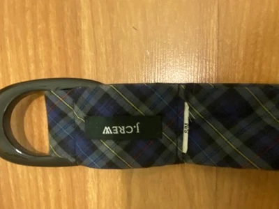 J Crew Vintage Navy Fabric Belt with Woven Buckle S-M - Image 1 of 4