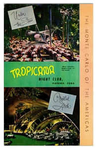 HAVANA, CUBA - TROPICANA NIGHT CLUB - SPLIT VIEW VINTAGE POSTCARD - Picture 1 of 2