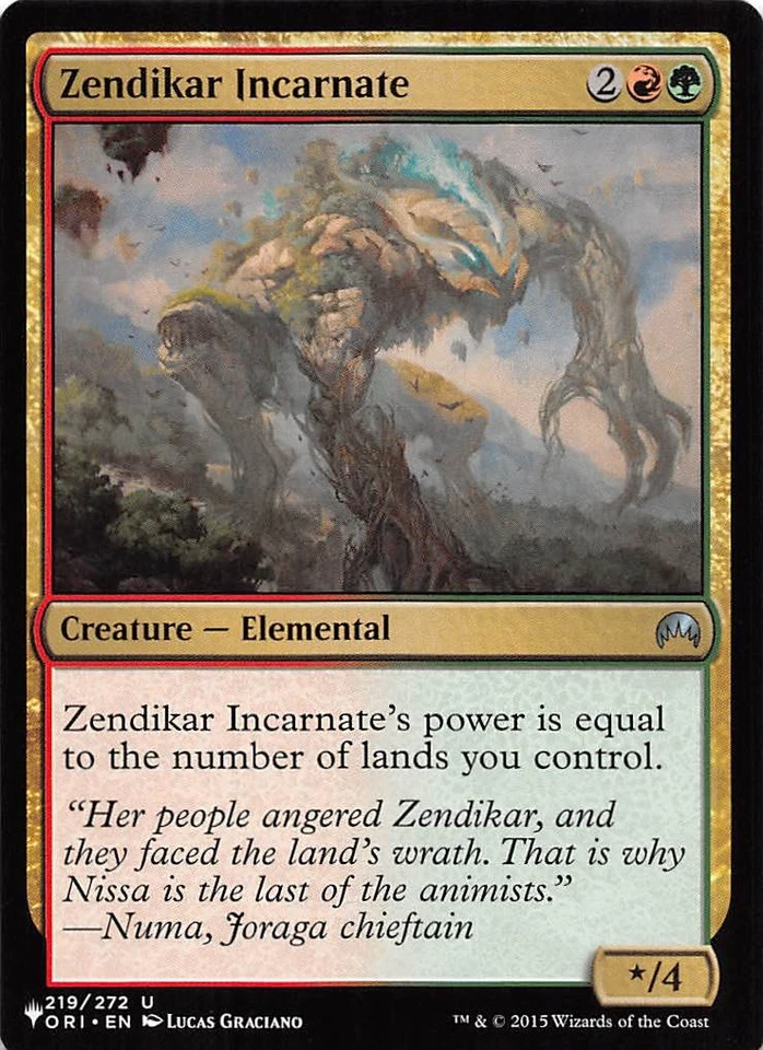 MTG Zendikar Incarnate ORI - Image 1 of 1