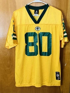 Reebok NFL Packers Donald Driver #80 Youth XL(18-20) Yellow Jersey - Picture 1 of 8