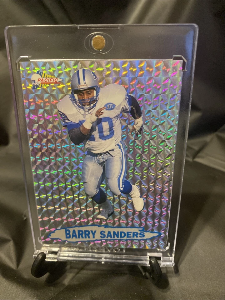 Barry Sanders 1992 Pacific #7 Prism Detroit Lions HOF RB - Image 1 of 2