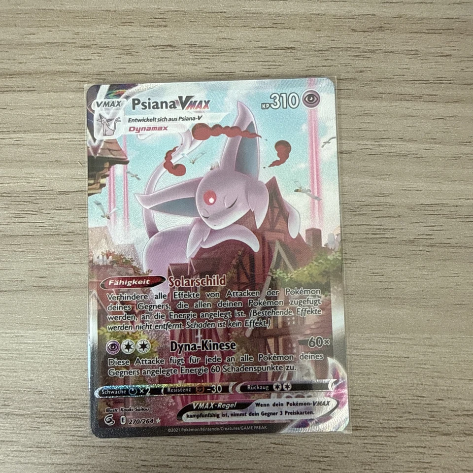 Psiana VMAX 270/264 Fusionsangriff - Deutsch Pokemon Karte NM - Bild 1 von 4