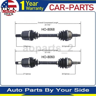 Eje delantero TrakMotive CV eje articulado para Acura Integra 1989 1988 1987 1986 Foto 1 de 3