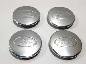 Land Rover Range Rover Satin Silver Aluminium Centre Caps X4 Genuine LR051541 - Picture 1 of 6