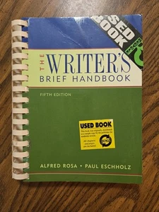 Alfred Rosa, Paul Eschholz. The Writer's Brief Handbook, 5th Edition. Pb 2005 - Imagen 1 de 6