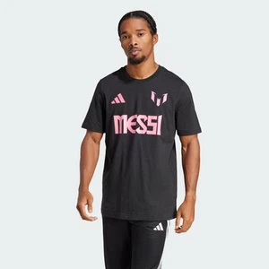 adidas Performance AU Men Football Messi Name And Number Graphic Tee - Picture 1 of 9