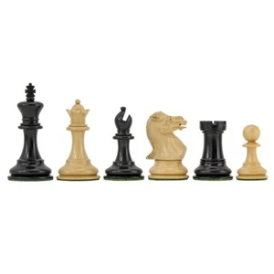 Piezas de ajedrez Staunton ebonizadas serie Highgrove de 3 pulgadas - Imagen 1 de 8