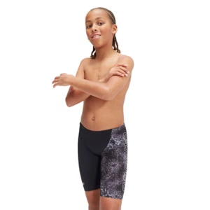 Speedo Boys Placement V-Cut Digital Jammer - Black/Usa Charcoal/Dove Grey, Boys - Picture 1 of 4