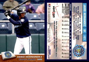 Jairo Hernandez 2007 Grandstand Everett AquaSox #14 Card *AutographDen*