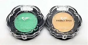 Set of 2 New Amuse Eye Shadow Turquoise Powder Nude Primer Base Cream Quick Ship - Picture 1 of 3