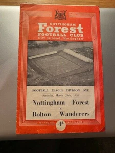 29/03/1958, Nottingham Forest v Bolton Wanderers, Divisione 1 - Foto 1 di 3