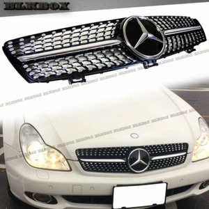 Fit BZ 05-08 W219 CLS-Sedan Front Bumper Grille-Chrome Black Diamond Type Look - Picture 1 of 3