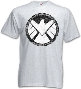S.H.I.E.L.D. VINTAGE LOGO I T-SHIRT - Nick Marvel SHIELD Fury Hydra Comic Shirt - Picture 1 of 2