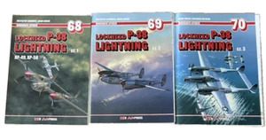 LOCKHEED P-38 Lightning Monografie Lotnicze Volume 68-70 Janowicz, Jarski WWII - Imagen 1 de 22