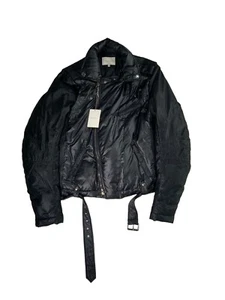 Pierre Balmain Perfecto Down Biker Jacket size 54 Eur XXL - Picture 1 of 5