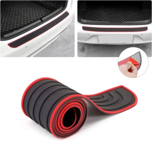 Car Rear Bumper Protector Guard, Anti-Scratch Abrasion Rubber Trunk Door Entry S - Picture 1 of 12