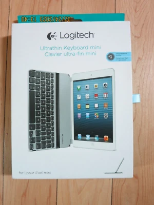 Logitech Wireless Ultrathin Keyboard Cover iPad mini  Silver - Image 1 of 4