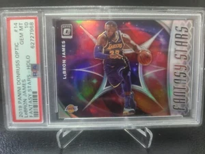 2019 Panini Donruss Optic FANTASY STARS - HOLO LeBron James #14 PSA 10 Gem Mint - Picture 1 of 2