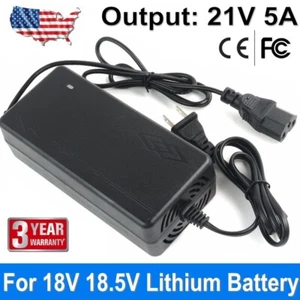 Adaptador Cargador Conector IEC 21V 5A para Batería de Litio 18V 18.5V - Imagen 1 de 12