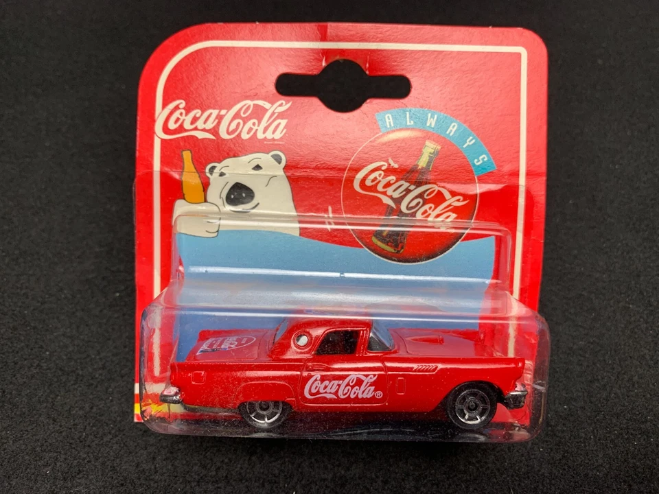 Majorette 1957 Ford Thunderbird 200 Series Coca-cola 1:64 Diecast Car