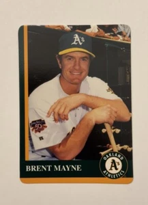 BRENT MAYNE Oakland A’s Athletics 1997 Mother’s Cookies Baseball Card #17 of 28 - Picture 1 of 2