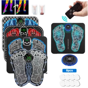 EMS Electric Foot Massager Pad Blood Circulation Muscle Stimulator Mat - Picture 1 of 60