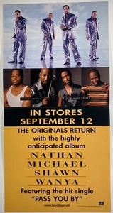 BOYZ II MEN Nathan Michael Shawn Wanya ORIG 12x24 PROMO Album Flat POSTER 2 Side - Bild 1 von 2