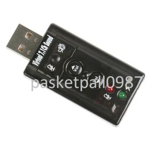 Extern USB Audio Adapter externen Soundkarte 7.1 3D Sound Kopfhörer Headset PS3 - Bild 1 von 2