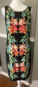 Ronni Nicole Sleeveless Black Red Floral Womens Bold Sz 8 - Picture 1 of 10