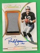 2022 Panini Flawless Rich Gannon 2 Color Patch On Card Autograph 11/15 Radiers