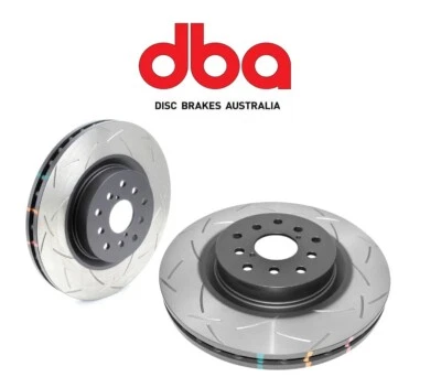 DBA Front Slotted 4000 Rotors fit Subaru WRX 2015-2021 / Legacy GT 2005-2009 - Image 1 of 3