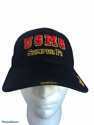 Gorra de camionero de béisbol Rapid Dominance USMC gorra bordada gancho y bucle azul Foto 1 de 4