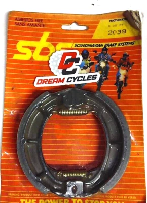 Тормозные колодки SBS [передние] Kawasaki KX125 74-81 KDX KLX KE KT 250 175 БЫСТРАЯ ДОСТАВКА - Изображение 1 из 2