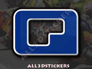 Adesivi Resinati Lettera Q 3D Colore Blu Dimensione 75mm - Foto 1 di 1