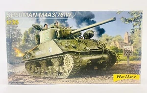 Heller Sherman M4A3(76)W French Tank 1:35 Plastic Model Kit 81161 New Open Box - Picture 1 of 8