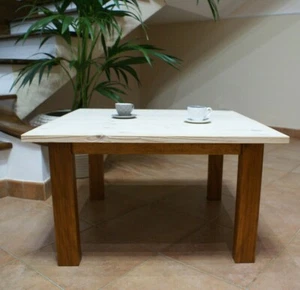 Tavolino da salotto tavolo soggiorno legno richiudibile shabby classico/moderno - Photo 1/4