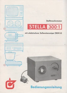 Transformador de posición Stella 300-1 manual de instrucciones Dessau Werk Weltron Weida '73 - Imagen 1 de 1