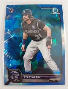 2022 Bowman Sapphire Ryan Vilade #14 Rookie Colorado Rockies - Picture 1 of 2