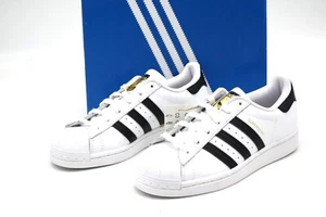 ADIDAS SUPERSTAR J FU7712 WHITE/BLACK/WHITE BIG KIDS SNEAKER - Picture 1 of 9