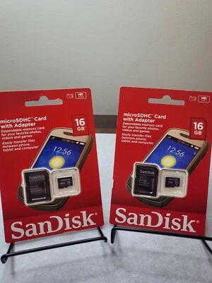 2 Sandisk Microsdhc Card With Adapter - Image 1 of 2