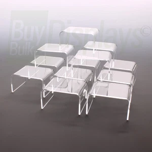 Mini Acrylic Display Risers Set of 12 - 2-1/4 x 2 x 1-1/2 High, - Picture 1 of 1