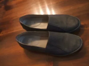 Eileen Fisher Gray Leather Slip On Flat Loafers Shoes Comfort 7 - Picture 1 of 15