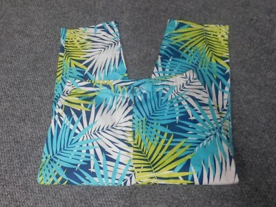 Hearts of palm Womens Pants 6 blue Floral straight - Image 1 of 4