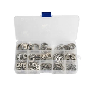 280/540Pcs Aluminum Flat Washer Gasket Set M5/6/8/10/12/14/16/20 Flat Ring - Picture 1 of 5
