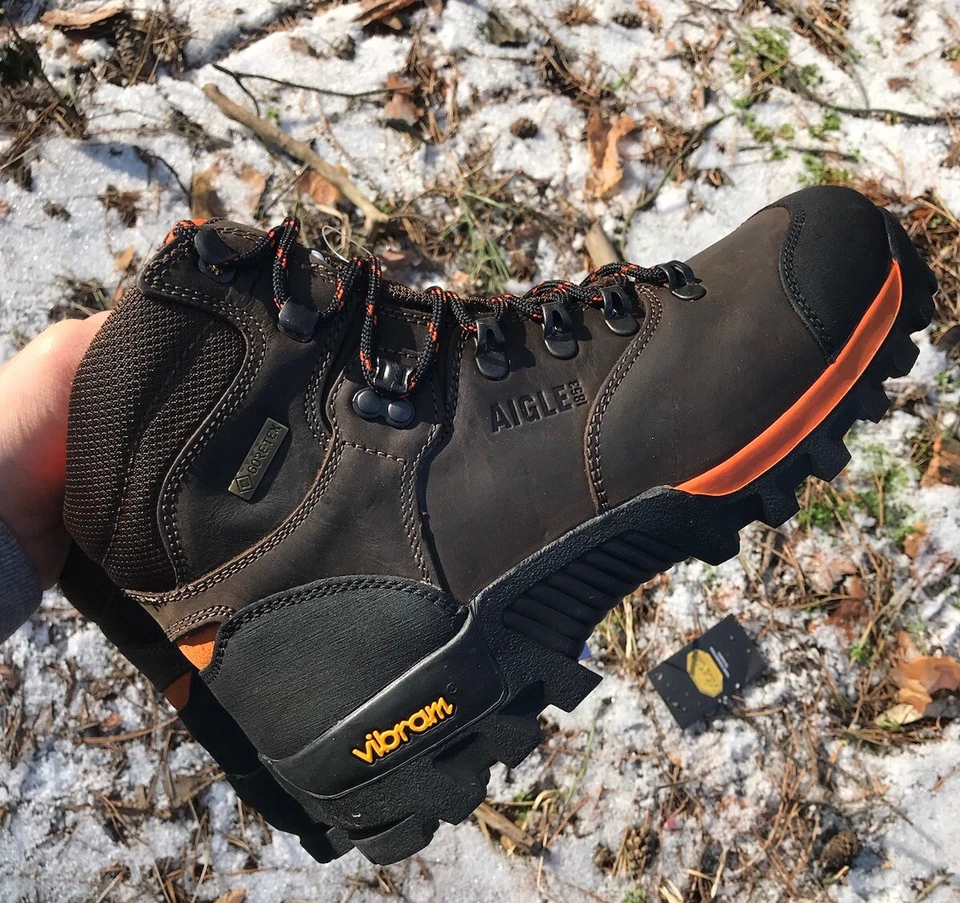 Botas de Trekking Aigle - Gore Tex Impermeables y Duraderas, Vibram 40,43 👍 Seguimiento Foto 1 de 4
