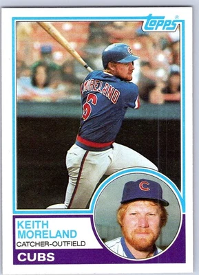 1983 Topps #619 Keith Moreland Chicago Cubs Baseball Card  - Image 1 of 2