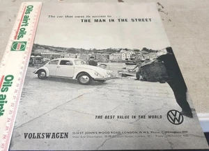 1960s VW Volkswagen BEETLE UK Sales Advert - Picture 1 of 1
