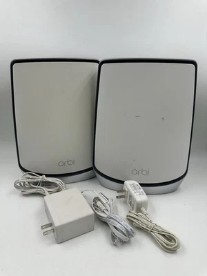 NETGEAR Orbi RBR850 Tri-Band Router and RBS850 Satellite Extender - Image 1 of 4